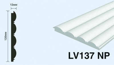 Панель LV137 NP HI WOOD 120 мм х 12,0мм х 2,7м/16шт.